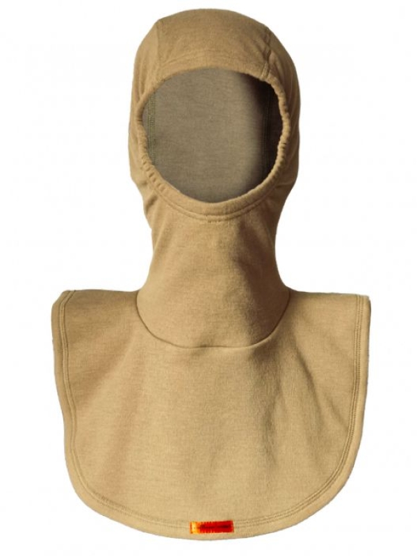 Flammschutzhaube ohne Schulternaht, 2-lagig, Farbe: sand
